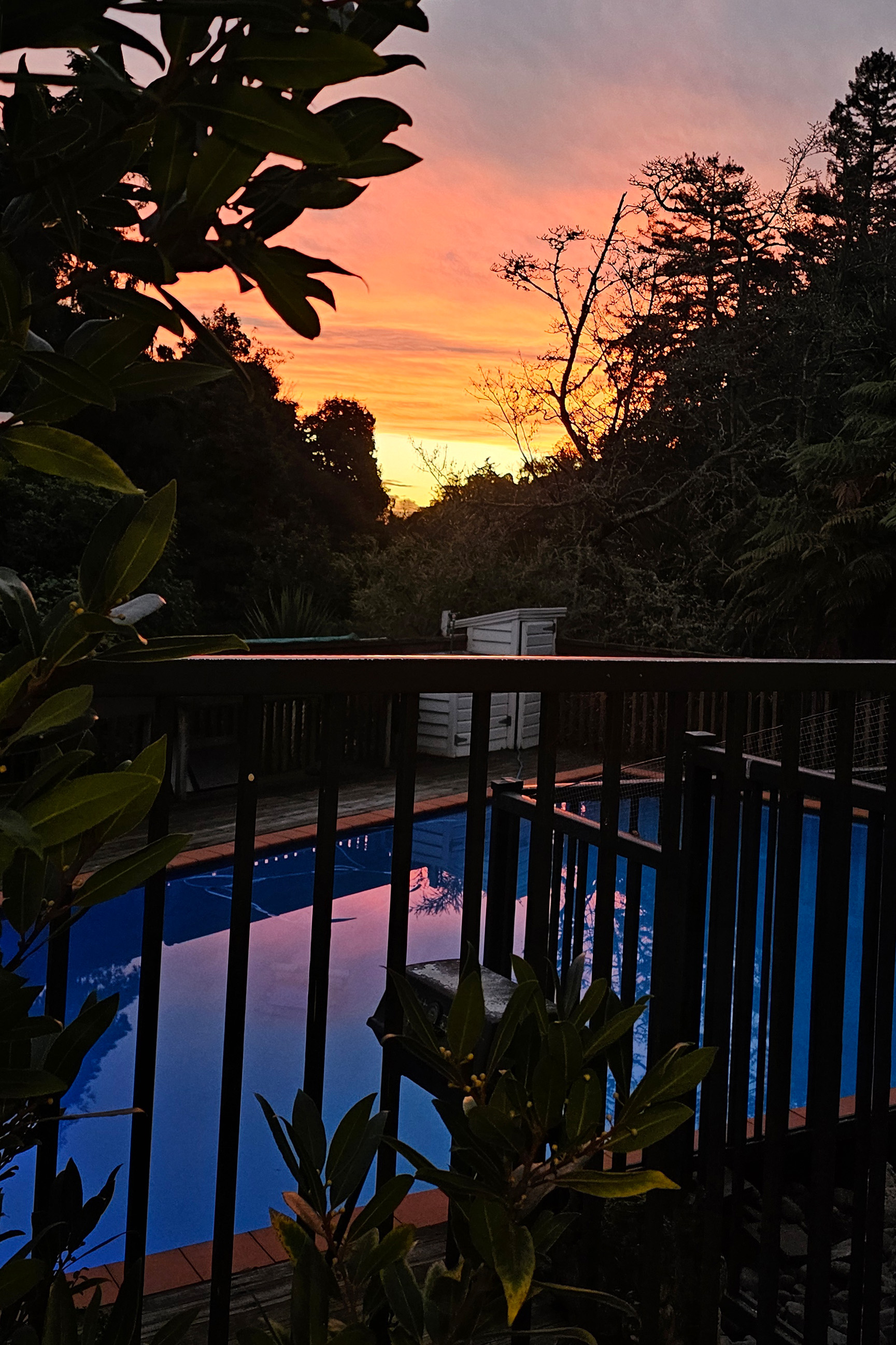 Sunset view from Bluff Hill Bed & Breakfast